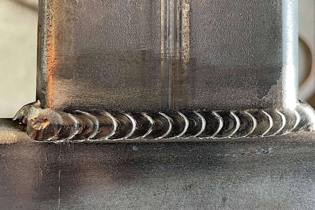 MIG weld with gas